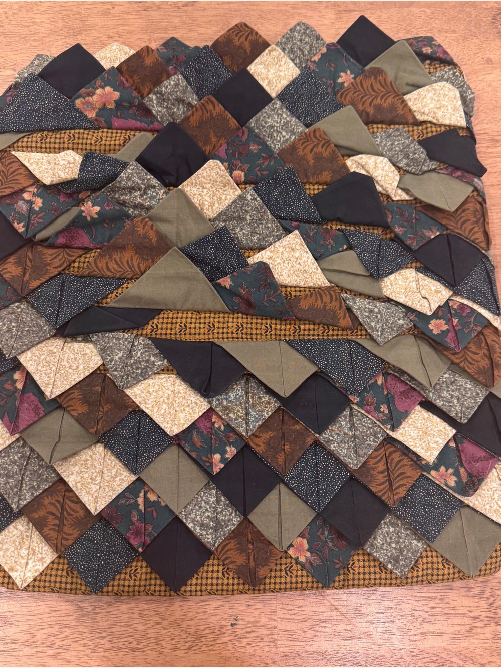 Donna Sharp Patchwork Quilt Decorative Pillow Cover Rustic Cabincore